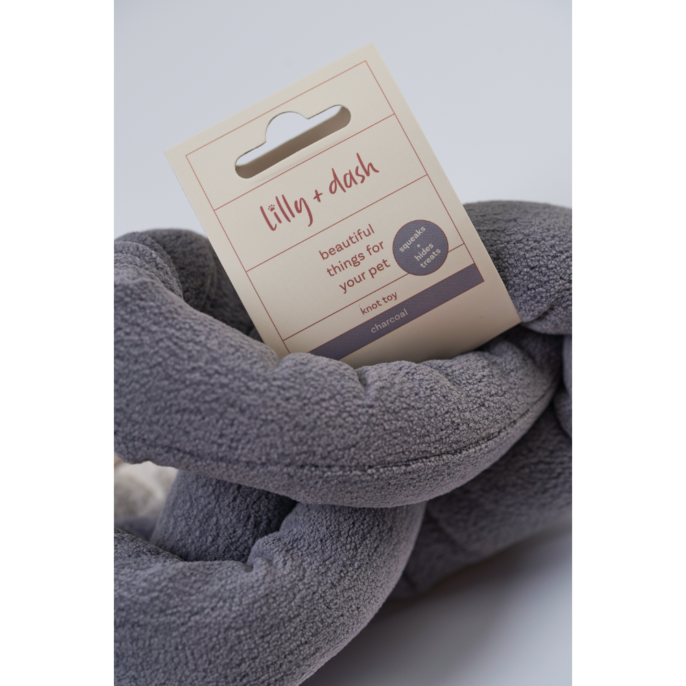 Dog Knot Toy Charcoal