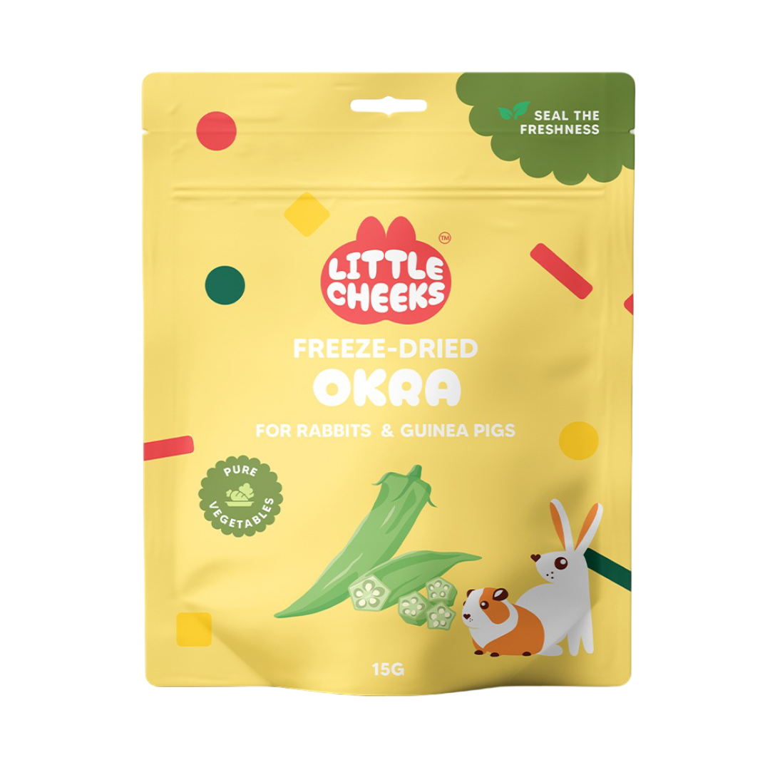 Freeze Dried Okra Treats for Small Pets