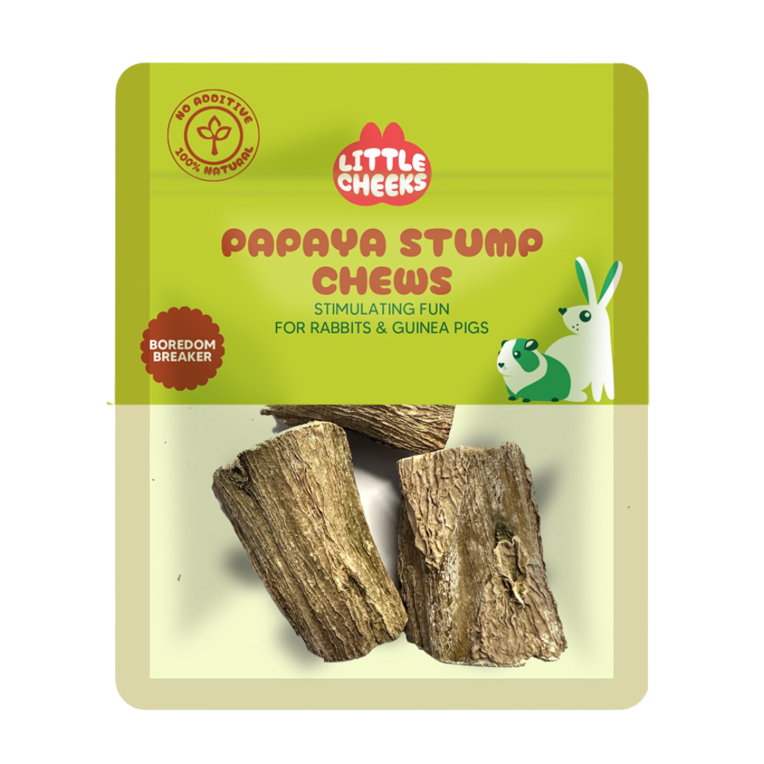 Papaya Stump Chews Treats for Small Pets