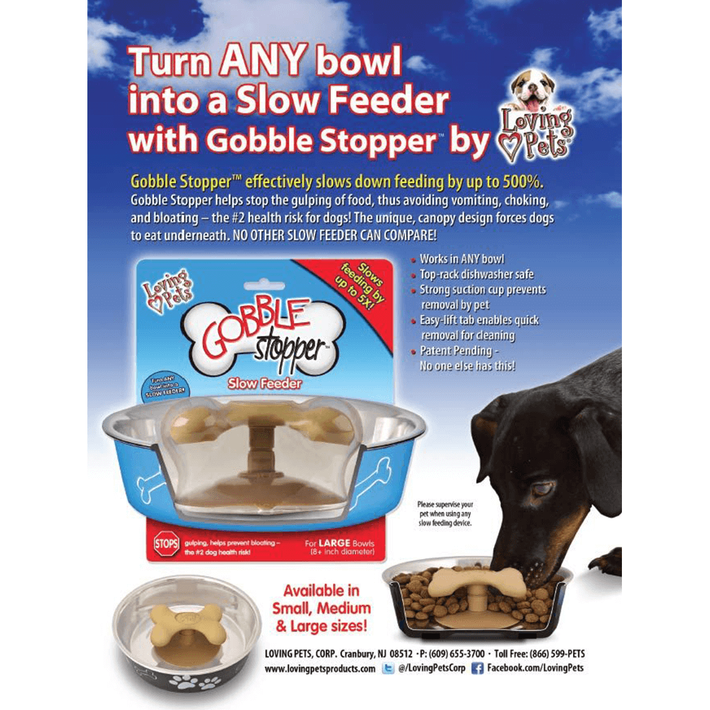 Gobble Stopper Slow Feeder Bowl for Dogs