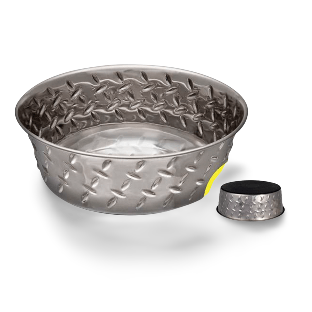 Non Skid Diamond Plate Bowl