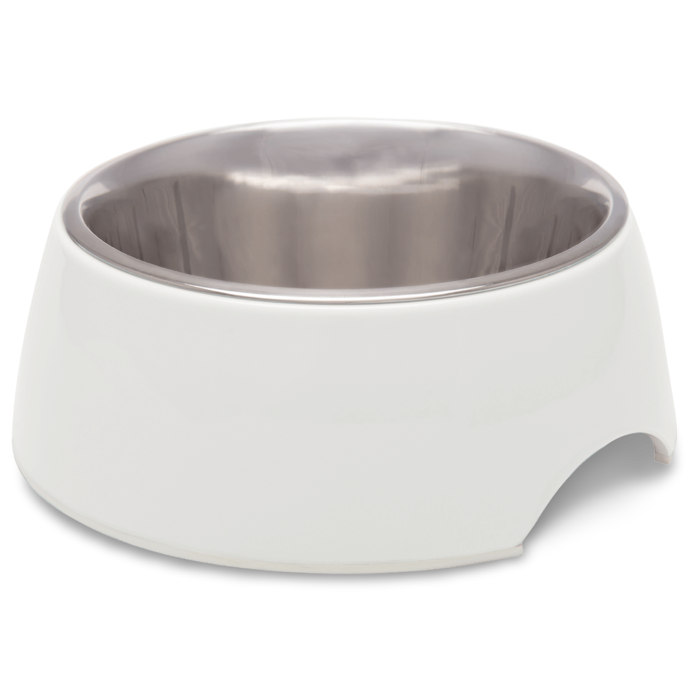 Retro Pet Bowl Ice White