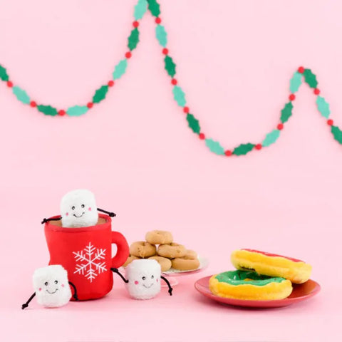 Zippy Paws Dog Toys Plush Burrow - Hot Cocoa