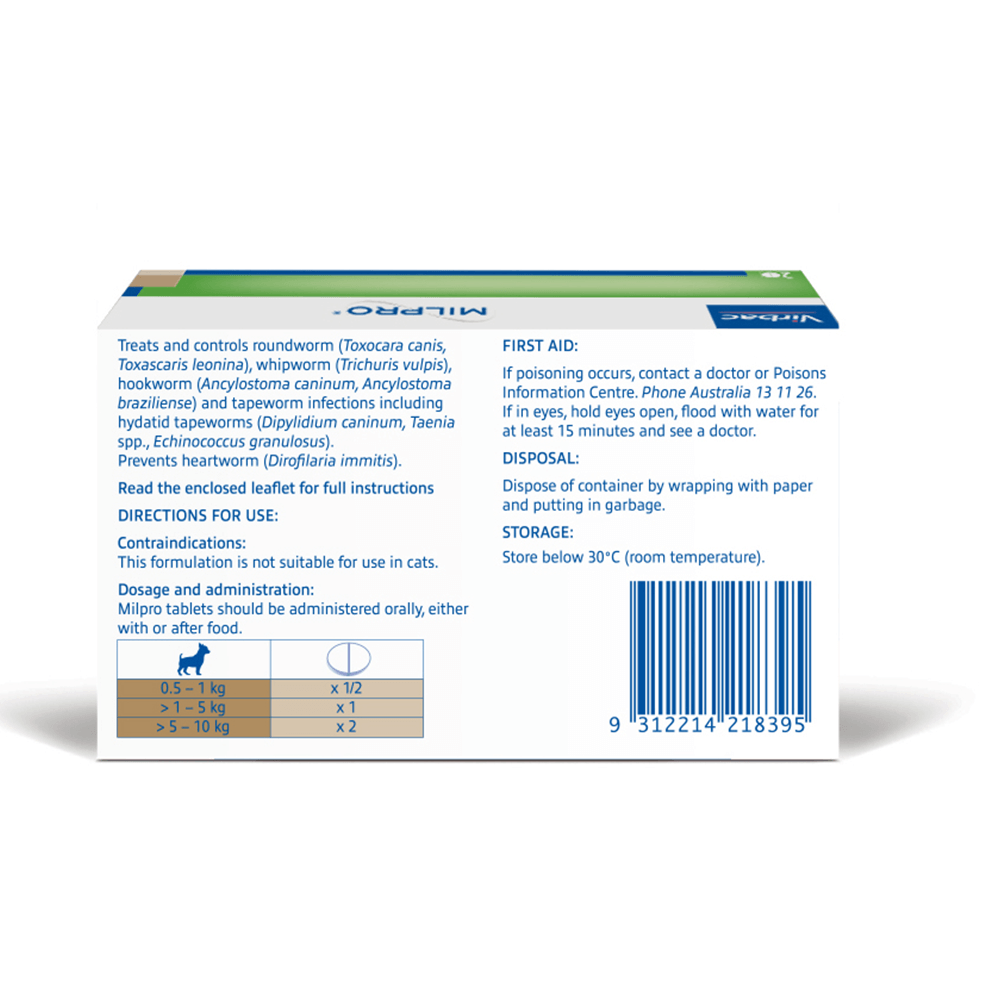 Worm Tablets For Small Dogs & Puppies