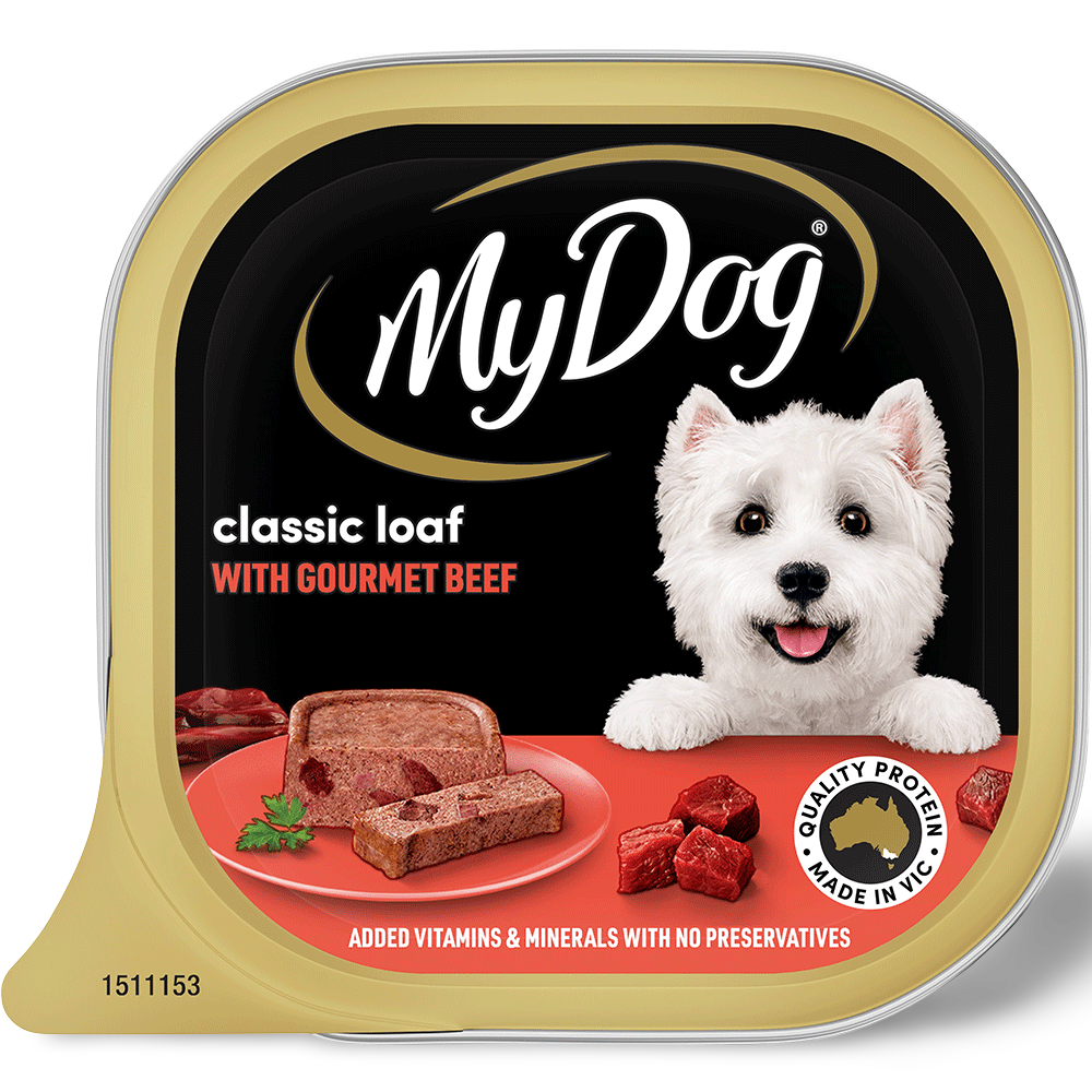 Loaf Classic Wet Dog Food Gourmet Beef Trays