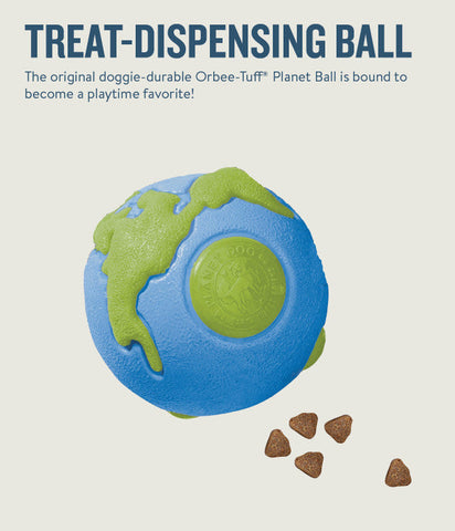 Planet Dog Orbee-Tuff Planet Ball Treat-Dispensing Dog Toy