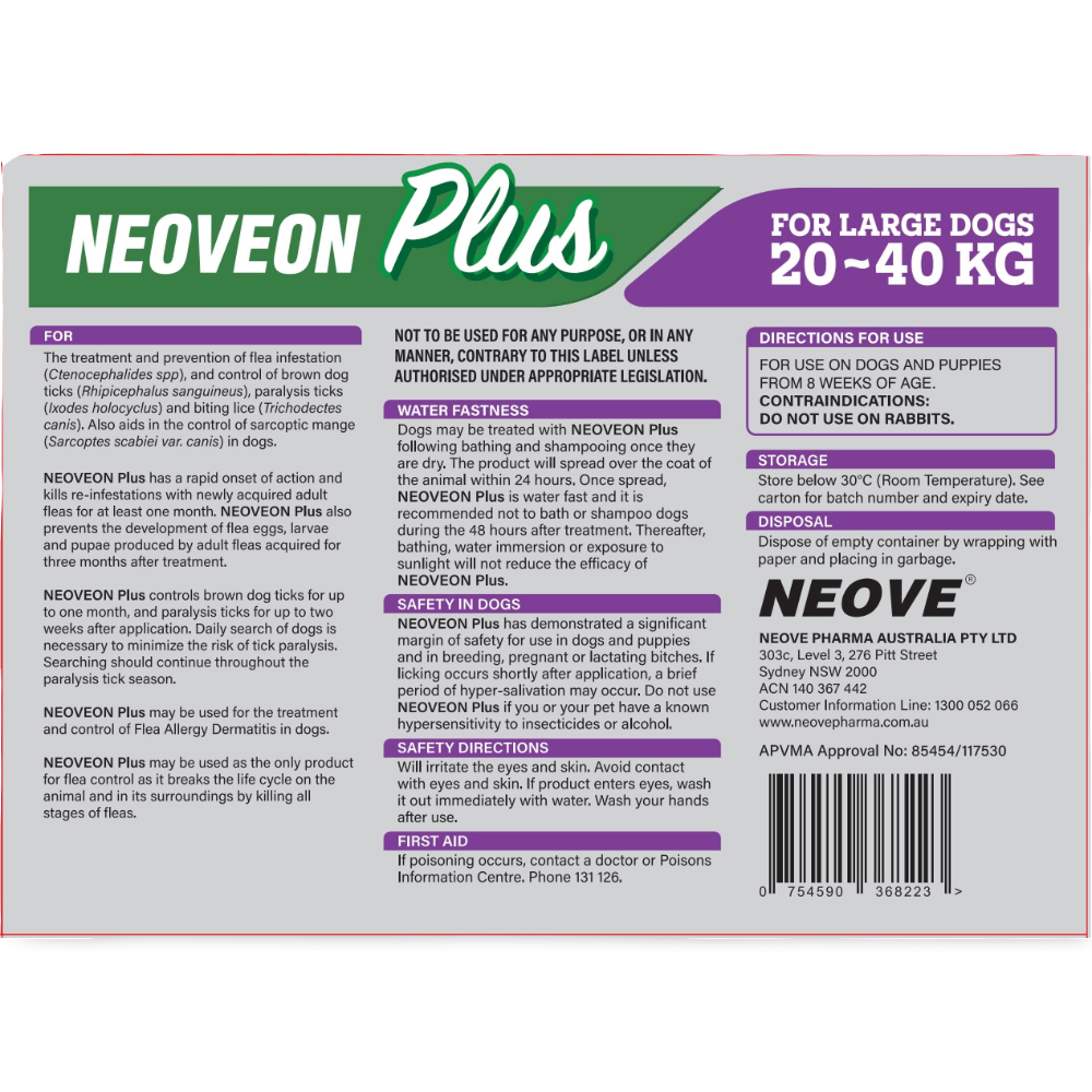 Flea & Tick Spot-On For Large Dogs