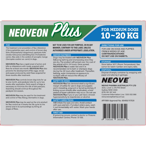 Flea & Tick Spot-On For Medium Dogs