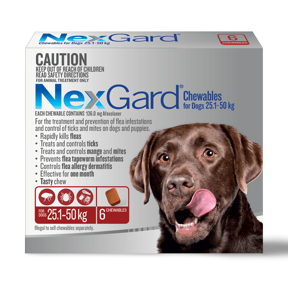 For Large Dogs Flea & Tick Chews 25.1 - 50kg