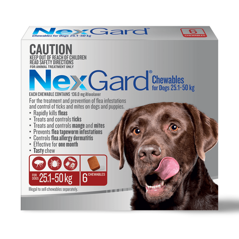 For Large Dogs Flea & Tick Chews 25.1 - 50kg