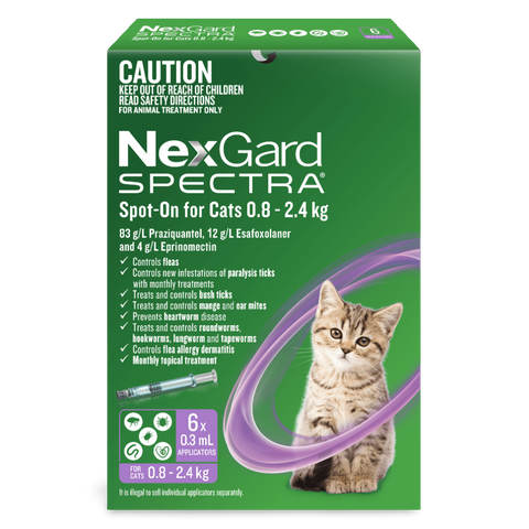 Spot On For Small Cats And Kittens Purple