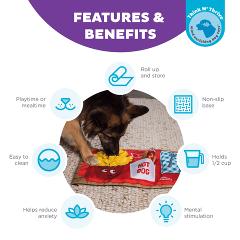 Activity Mat Fast Food Snuffle Mat Dog Toy