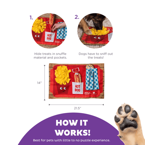 Activity Mat Fast Food Snuffle Mat Dog Toy