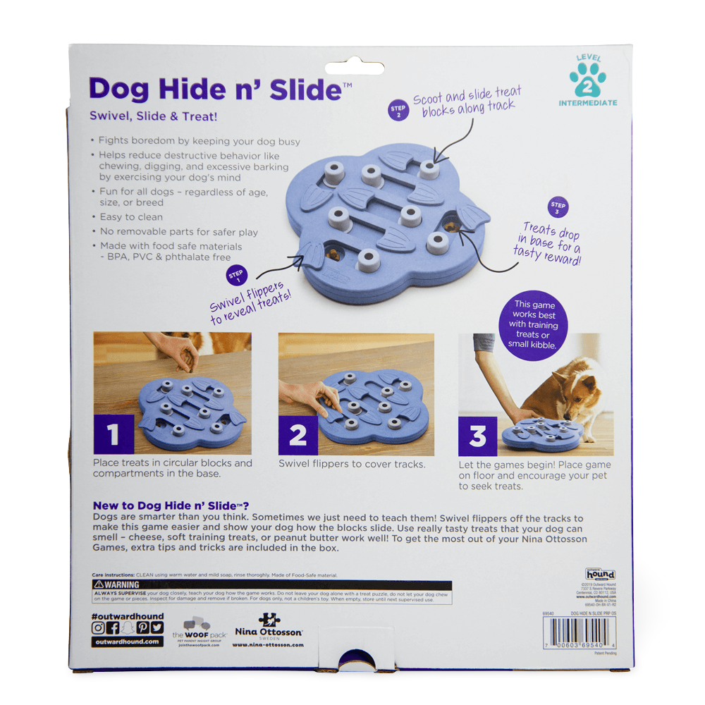Dog Hide N Slide Puzzle Purple