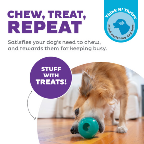 Nina Ottosson Double Tuff Treat Dispensing Dog Toy Blue