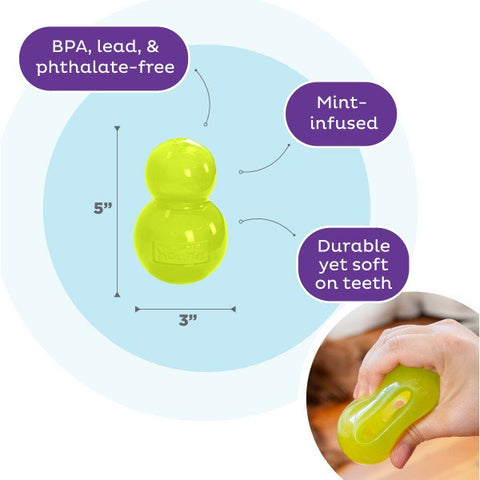 Nina Ottosson Double Tuff Treat Dispensing Dog Toy Green