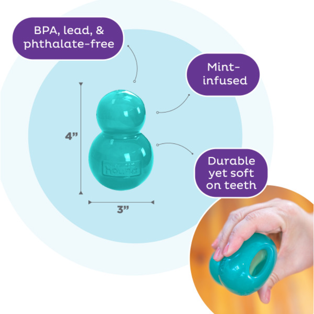 Nina Ottosson Double Tuff Treat Dispensing Dog Toy Blue