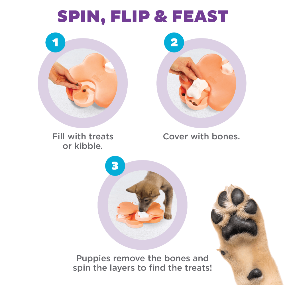 Puppy Tornado Dog Treat Puzzle Toy