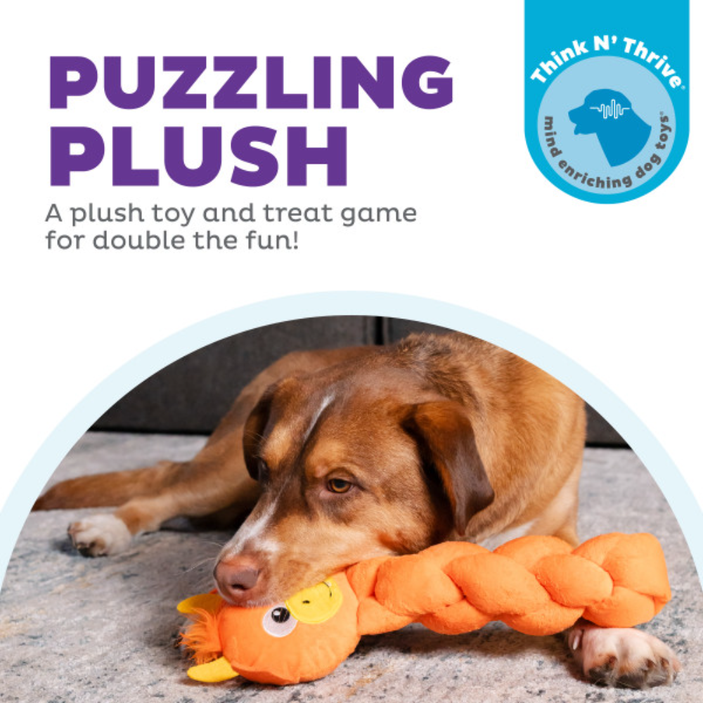 Nina Ottosson Silly Twistiez Dragon Puzzle Plush Dog Toy