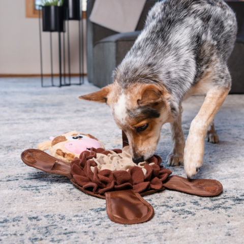 Nina Ottosson Snuffle Palz Cow Snuffle Mat Dog Toy
