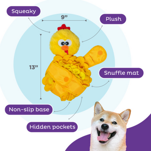 Snuffle Palz Chicken Snuffle Mat Dog Toy