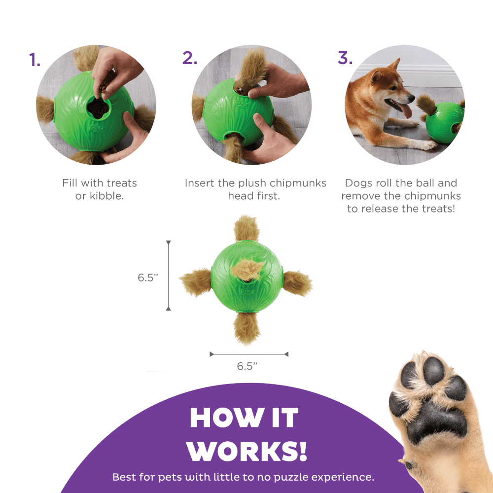 Snuffle N Treat Squeaky Puzzle Dog Toy