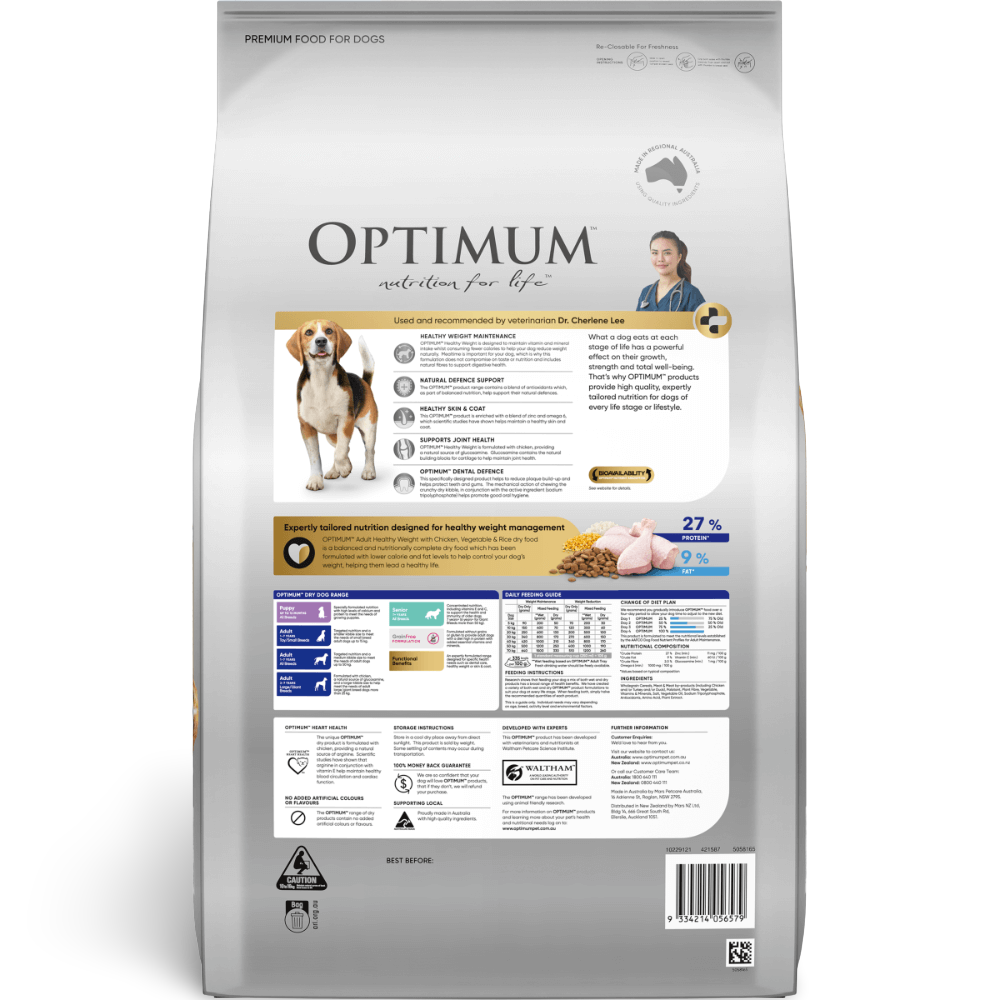 Adult Healthy Weight Dry Dog Food Chicken Vegetables And Rice