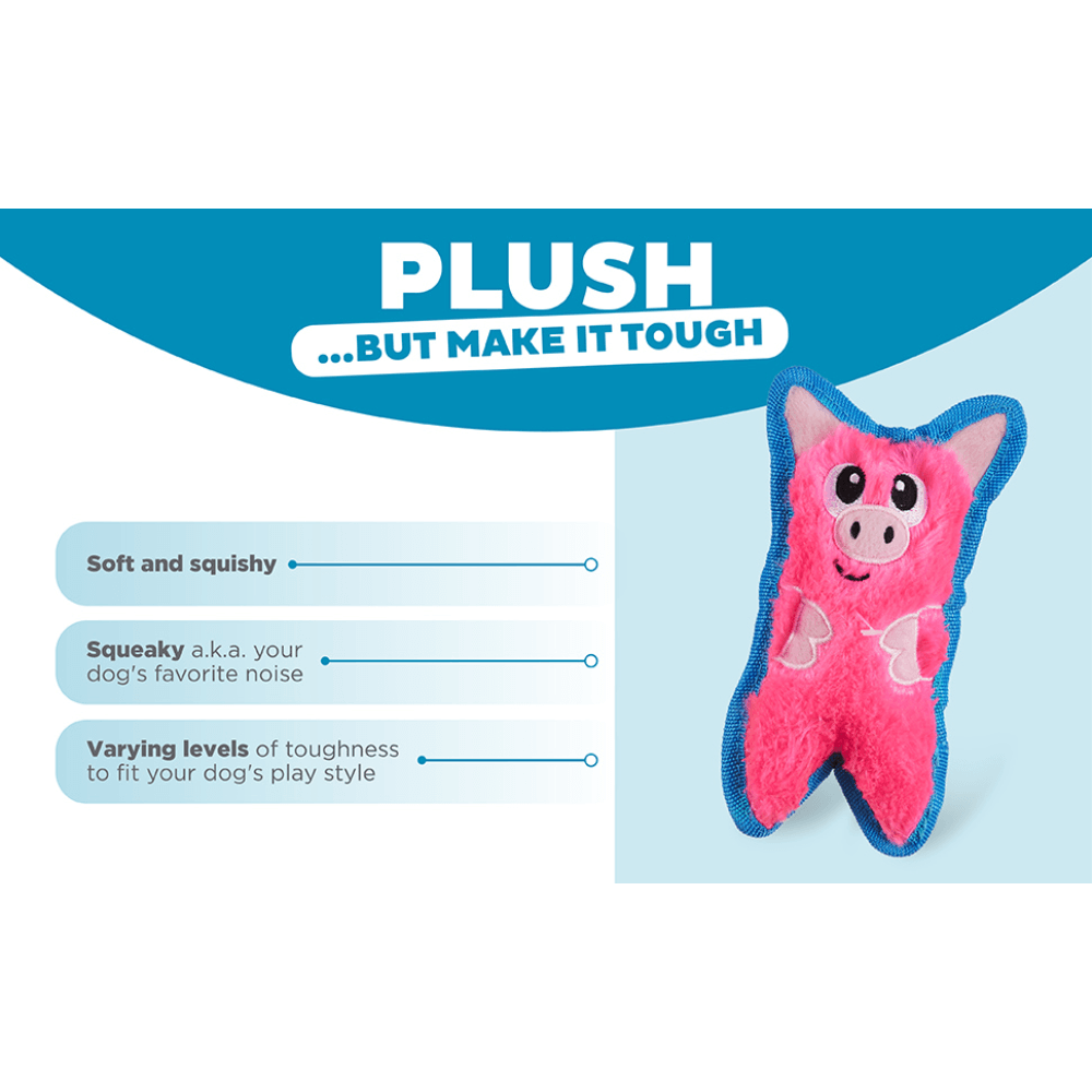 Durablez Pig Plush Dog Toy