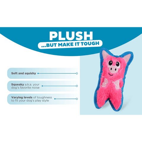 Durablez Pig Plush Dog Toy