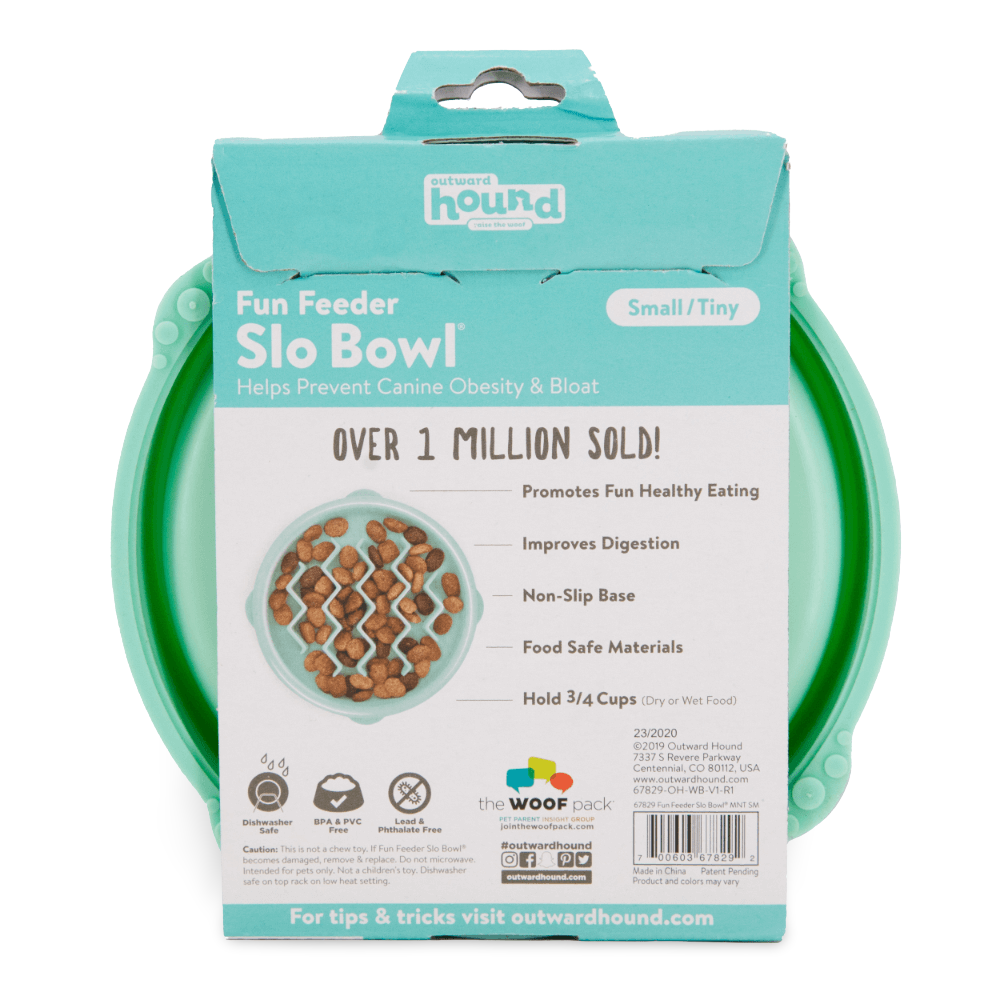 Fun Feeder Wave Slow Feeder Dog Toy Mint