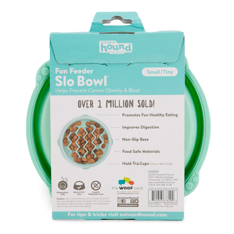 Fun Feeder Wave Slow Feeder Dog Toy Mint