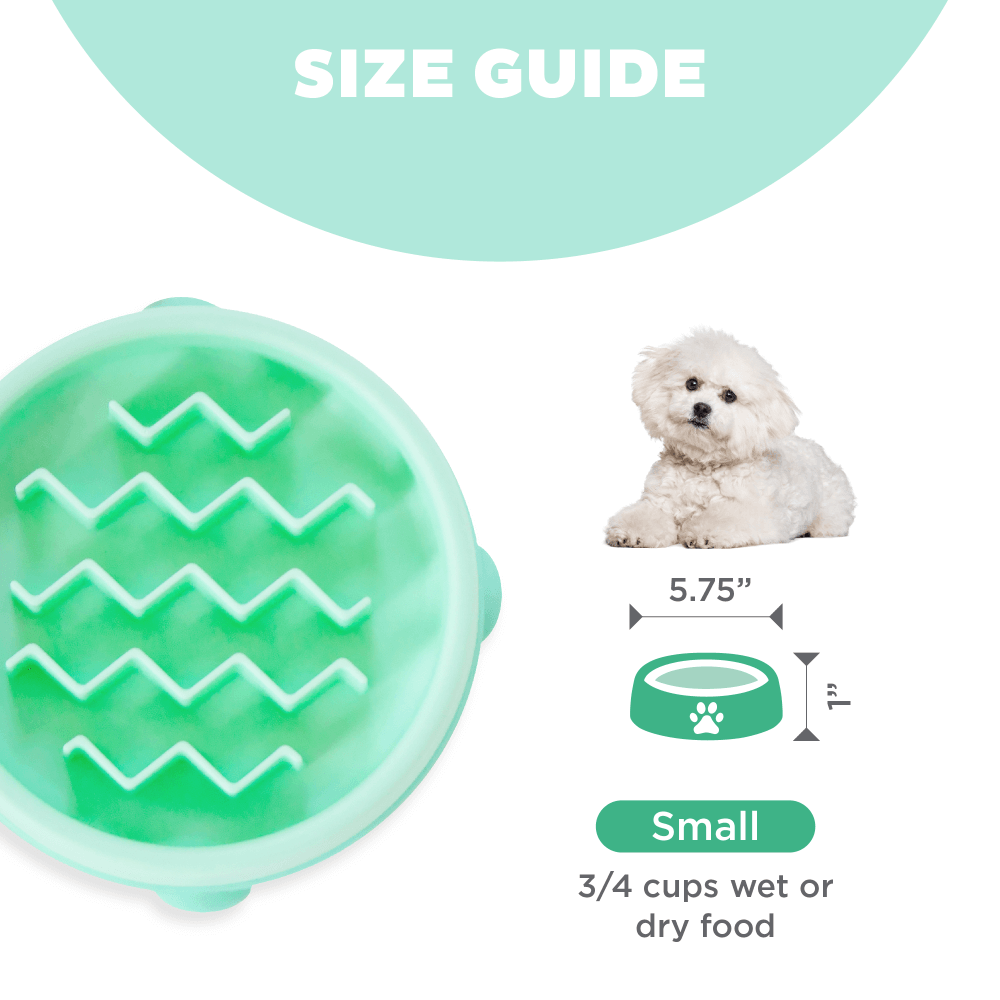 Fun Feeder Wave Slow Feeder Dog Toy Mint