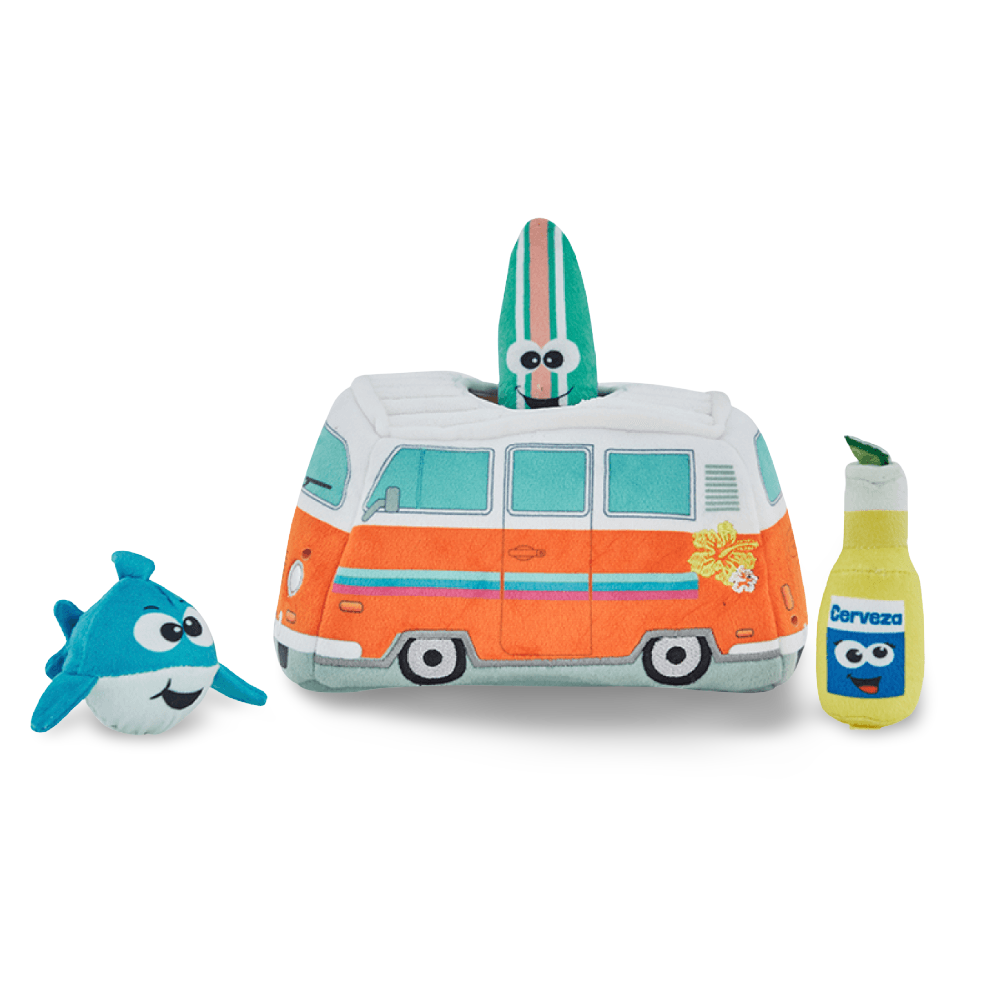Hide A Surf Van Dog Toy