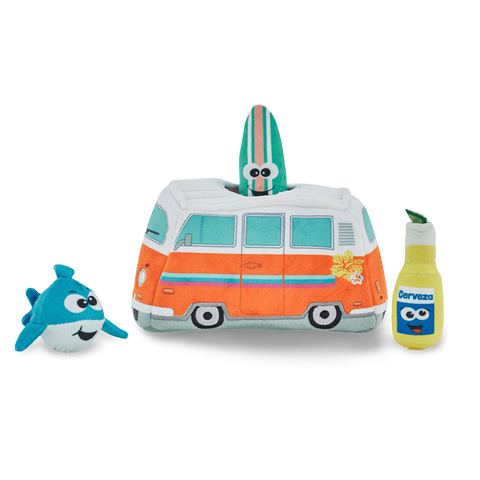 Hide A Surf Van Dog Toy