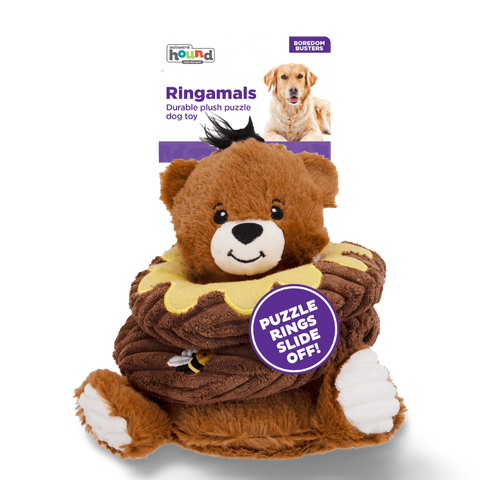 Ringamals Honey Bear Dog Toy