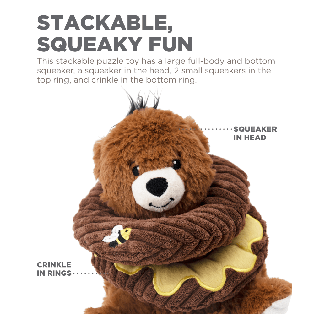 Ringamals Honey Bear Dog Toy