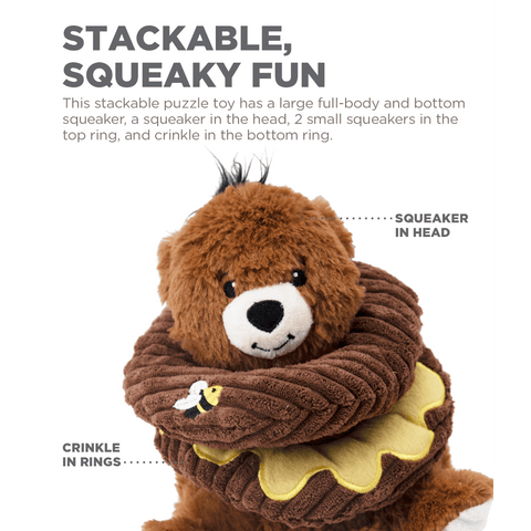 Ringamals Honey Bear Dog Toy