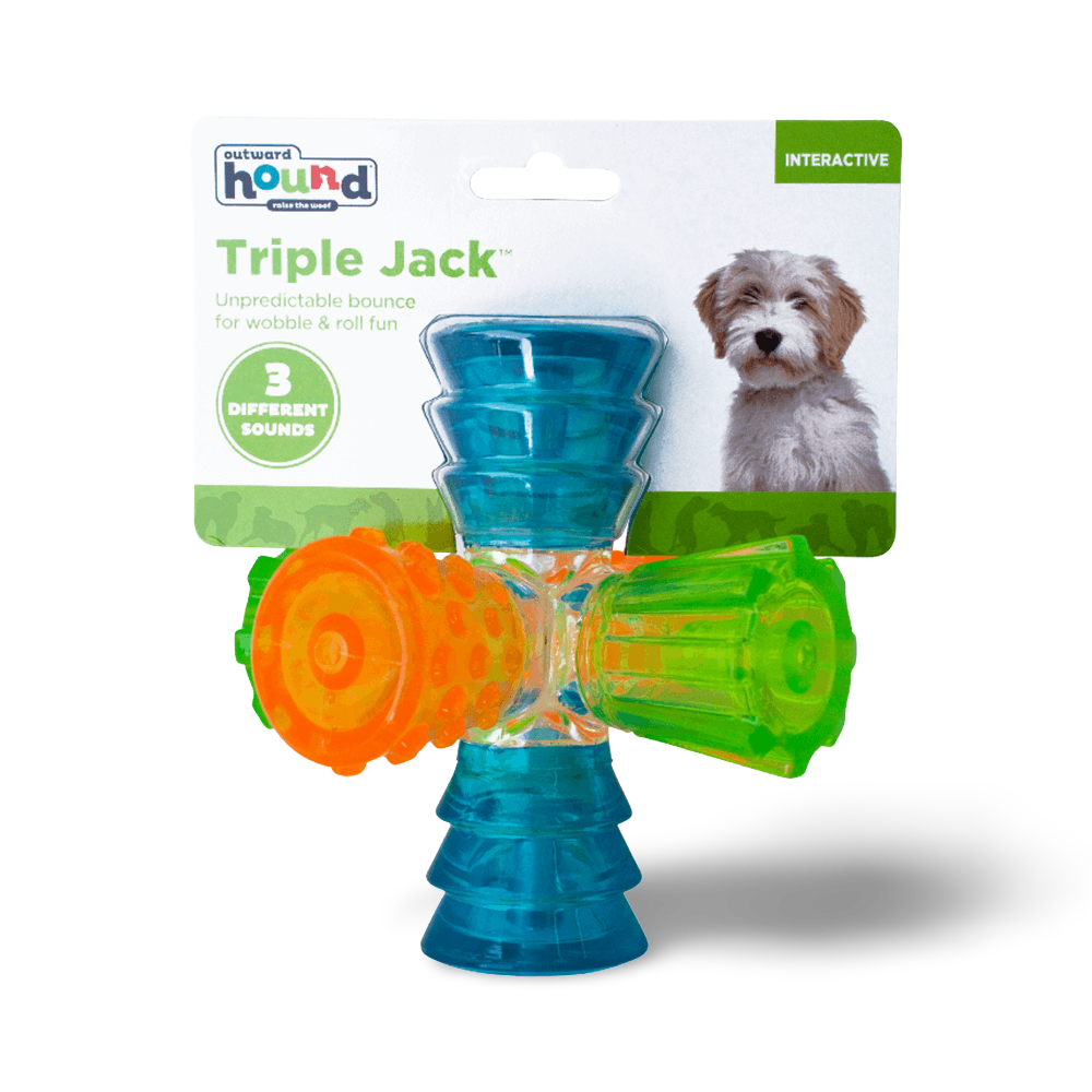Triple Jack Interactive Multi Squeak Dog Toy