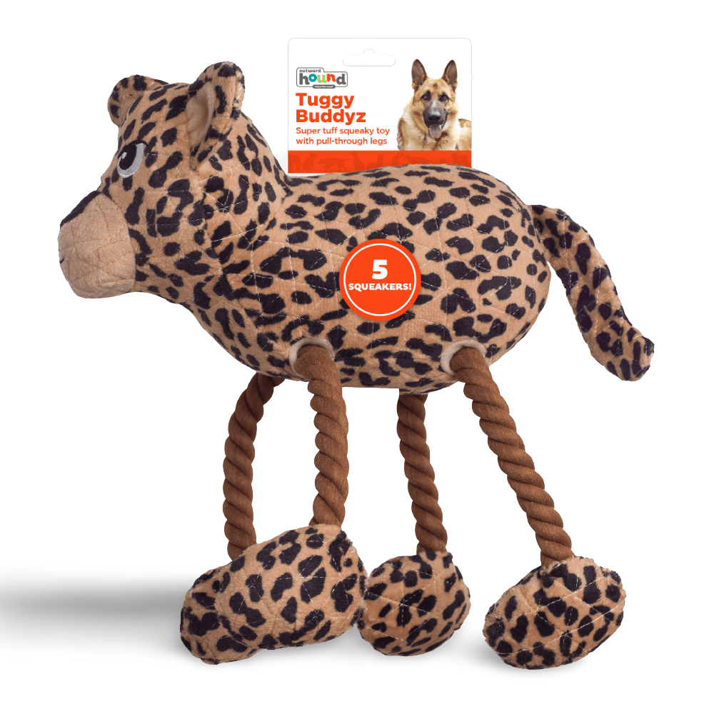 Tuggy Buddys Leopard Dog Toy