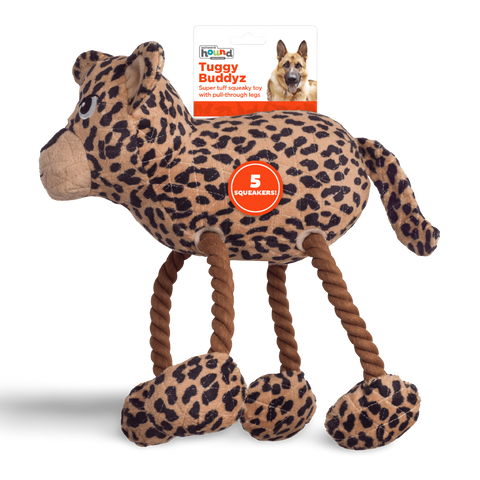 Tuggy Buddys Leopard Dog Toy