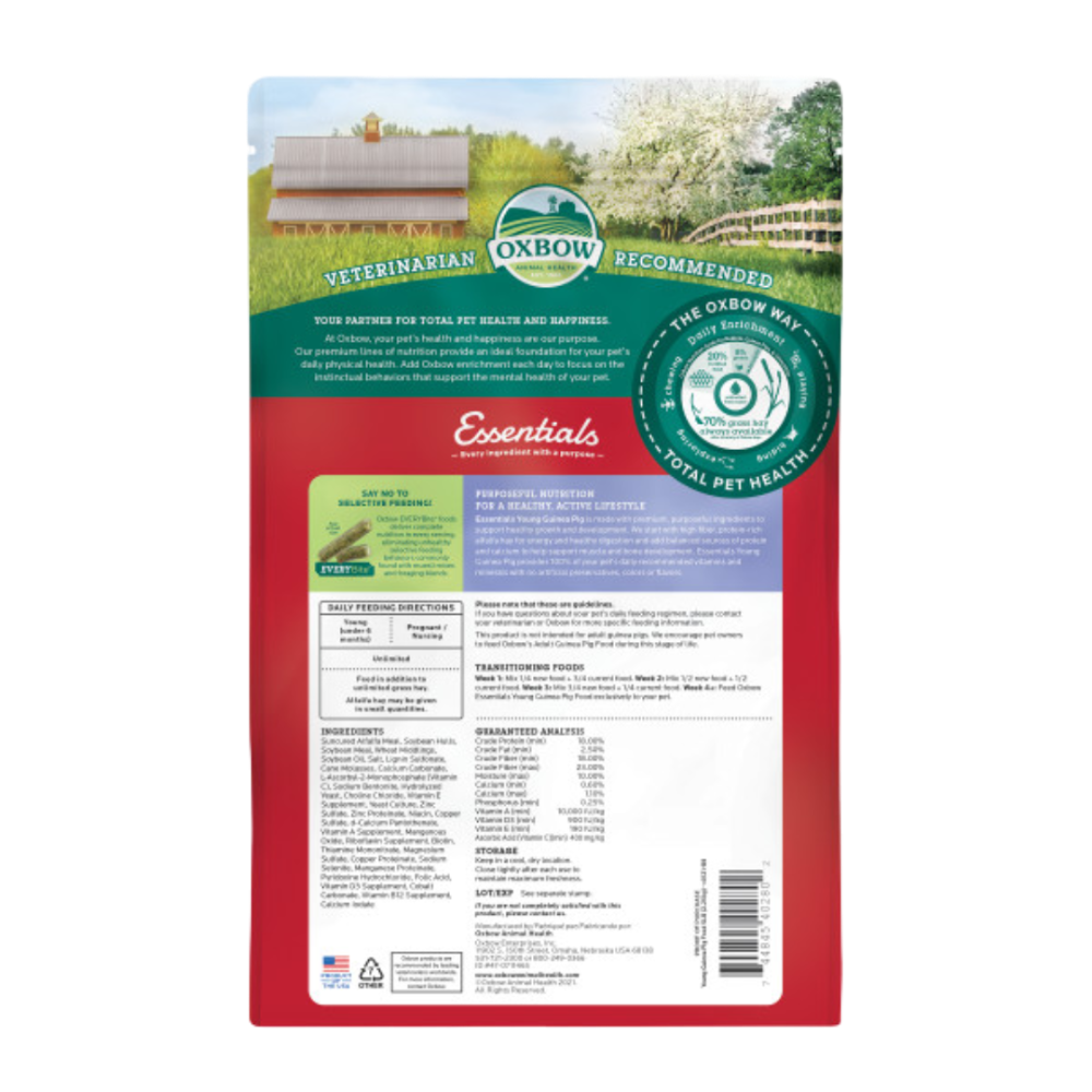 Essentials Young Guinea Pig Food With Alfalfa Hay