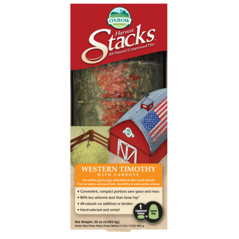 Harvest Stacks Western Timothy Hay With Carrot For Small Animals