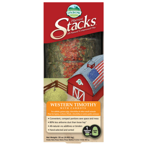 Harvest Stacks Western Timothy Hay With Carrot For Small Animals