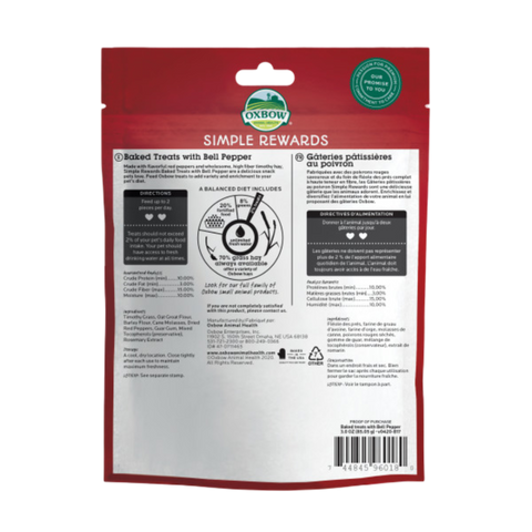 Simple Rewards Bell Pepper Treats For Small Animals