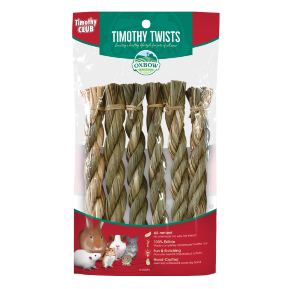Timothy Hay Twists Natural Chews For Small Animal