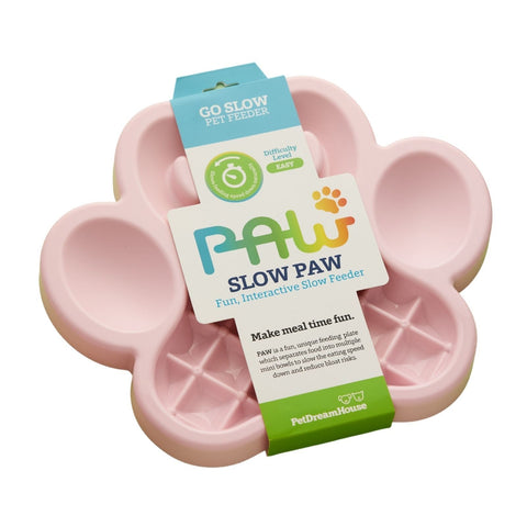 Pet DreamHouse PAW 2-in-1 Slow Feeder Bowl & Lick Pad Combo