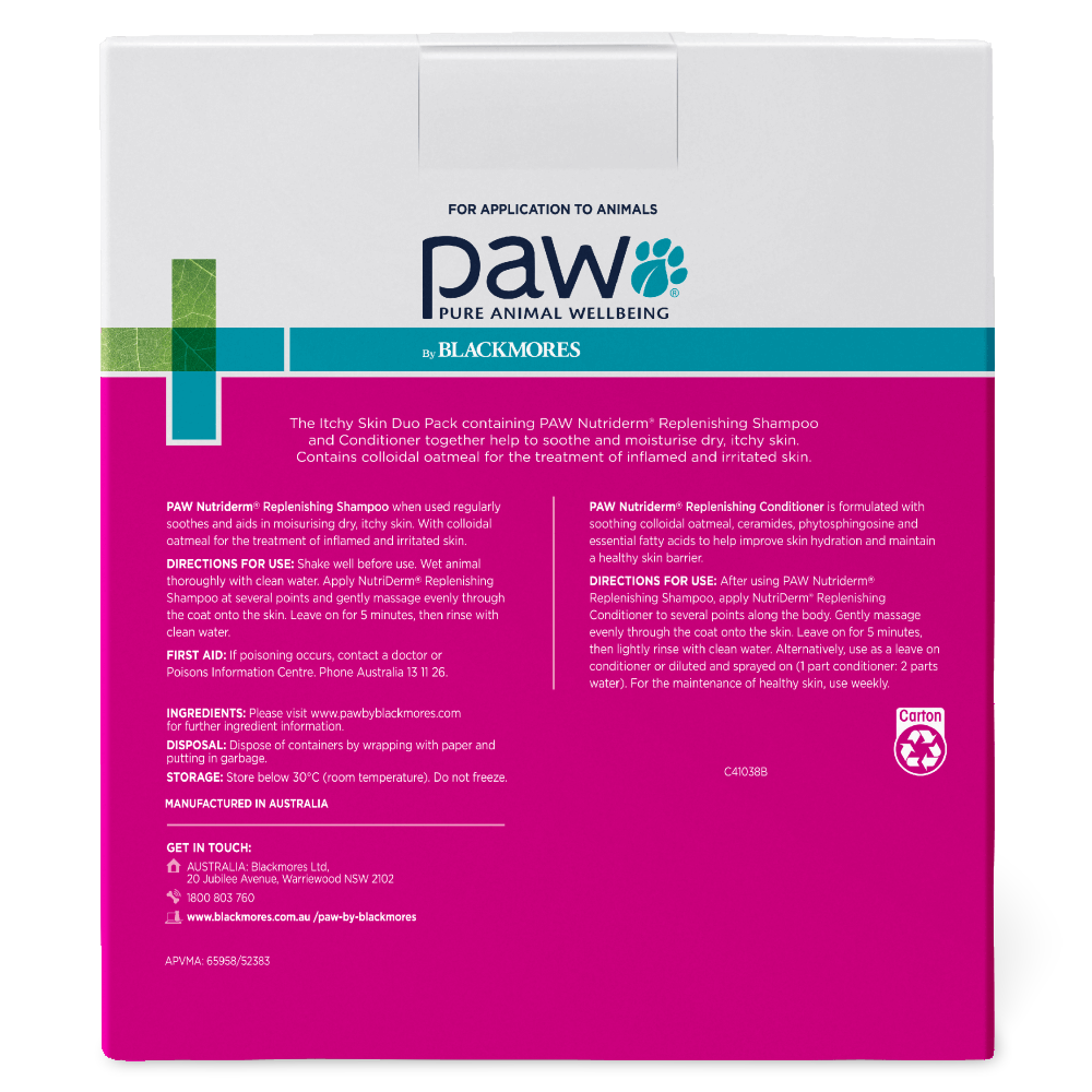 Itchy Skin Shampoo And Conditioner Duo