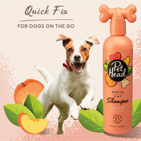 Quick Fix Peach 2 In 1 Shampoo For Dogs