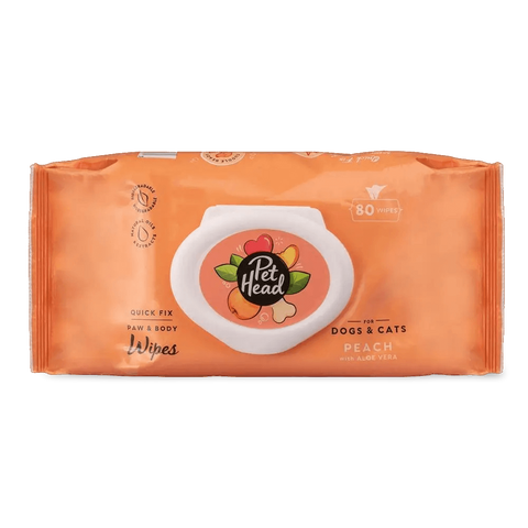 Quick Fix Peach Cleaning Wipes For Dogs