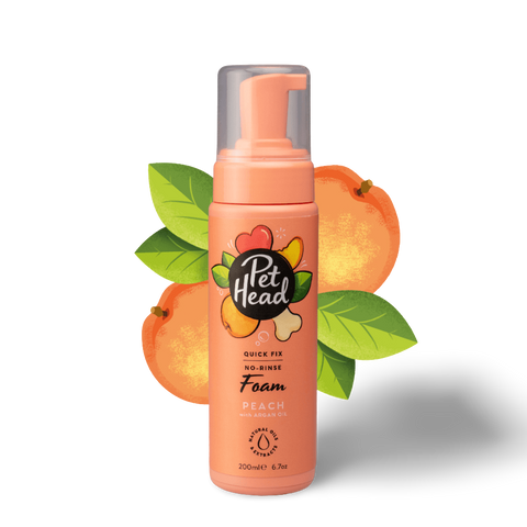 Quick Fix Peach Dry Clean Foam For Dogs